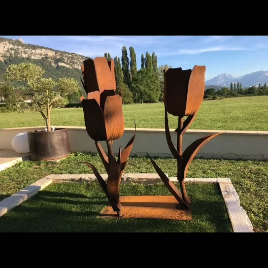 Cube De Jardin En Acier,Sculpture Artisanal,Corten Rouillés Buy