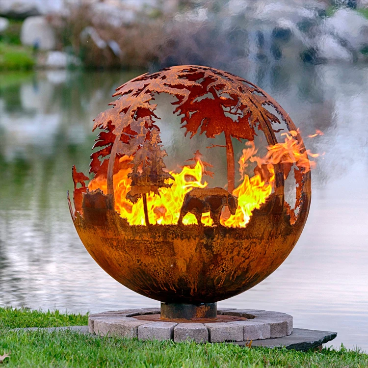 garden fire spheres suppliers, customized, wholesale-keweicorten