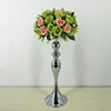 Gold Metal Candle Holders Road Lead Candelabra Centre Pieces Wedding Decoration 32 38 50cm Stand Flowers Vase Candlestick