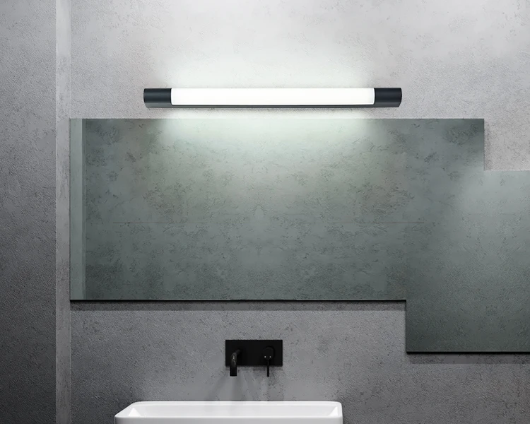 Stainless steel IP20 led wall lights Black boby indoor bathroom lighting ip44 wall mirror lamp hotel fixtures vanity light