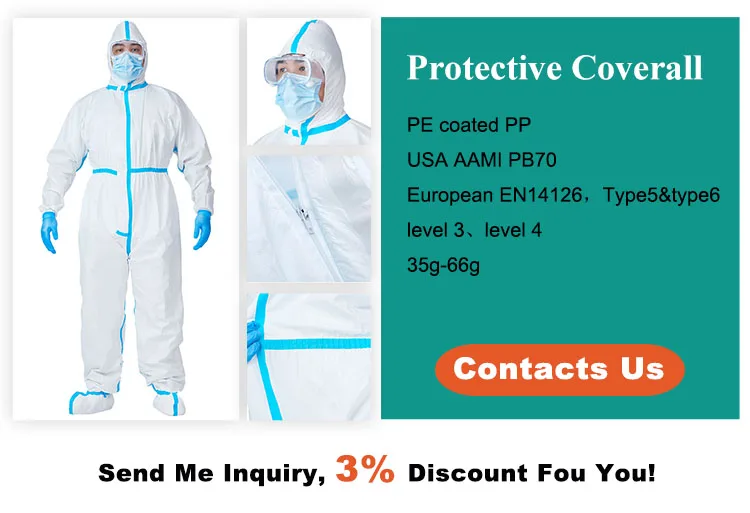Rhycom Disposable Surgical Safety SMS Dustproof Surgical Isolation Gown For Doctors