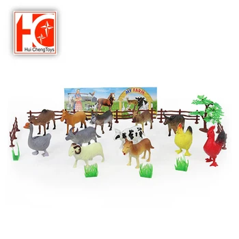 plastic farm animals