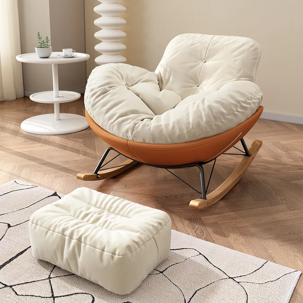 Hanyee New Cheap Lazy Chair Rocking Chairs with Footrest Set in Cheap ...
