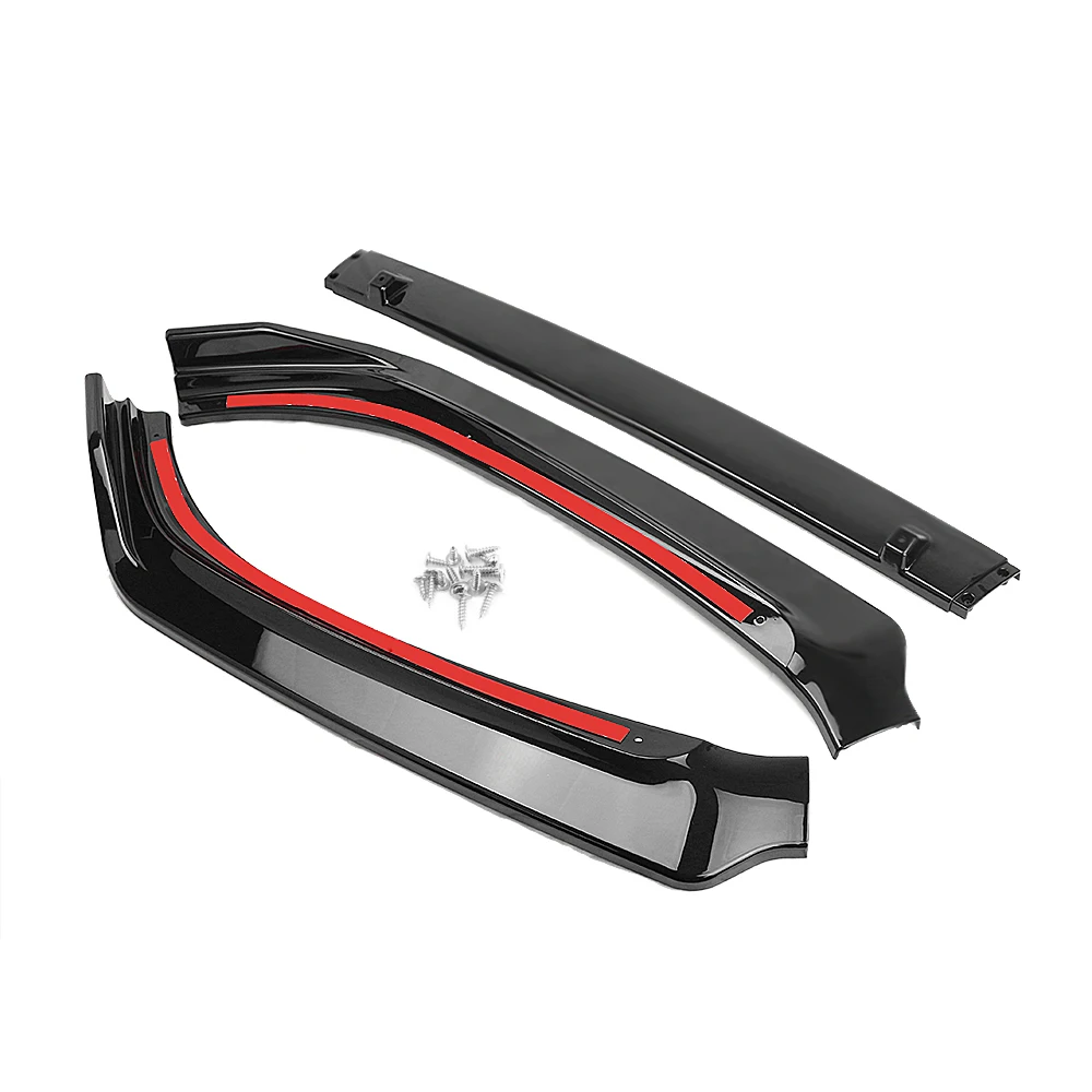 常州宏航厂汽车配件,光泽黑色前保险杠唇扰流板适用于本田雅阁2018