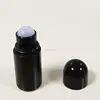 5000pcs Ready Stock Cheap Cosmetic Packaging 60ml Black Plastic Roll On Bottle Empty Deodorant Container