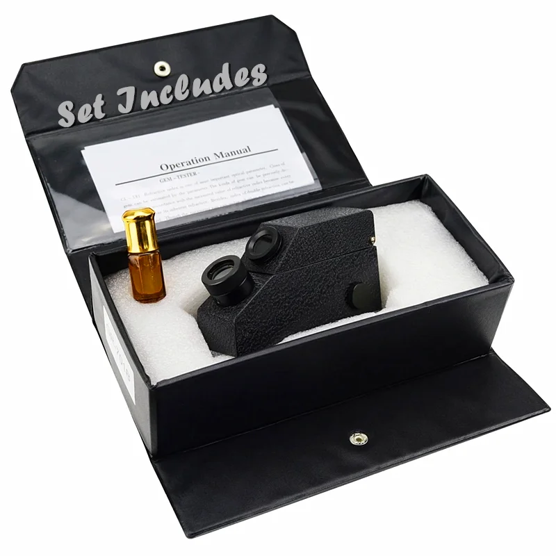 Gemology Gemelogical Gemstone Gem Refractometer With Built In Light