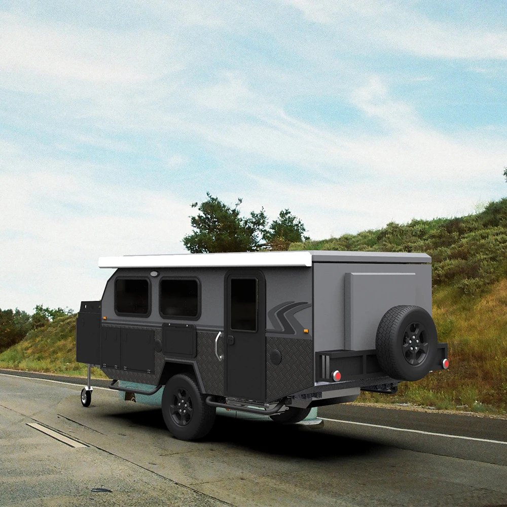 16ft Hybrid Caravan Camper Van Travel Trailer Offroad Hard Floor Camper