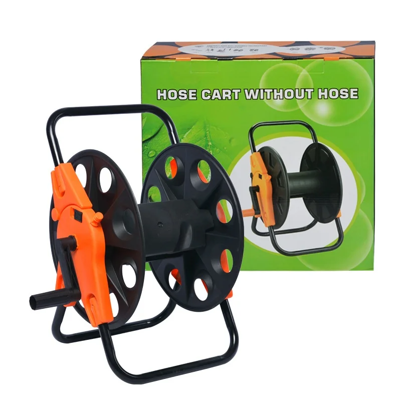 Moveable Hose Rack Portable Foldable PVC Hose Rack 60m Water Gun & Garden Reel Storage ...
