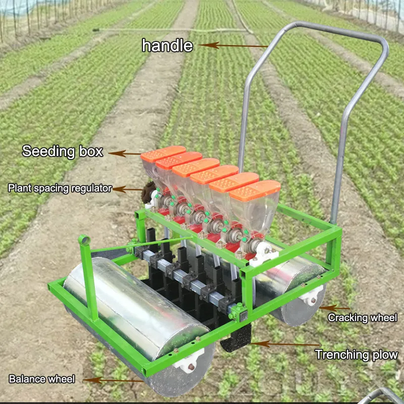 Hand Push Vegetable Seeder Artificial Small Agricultural Planter