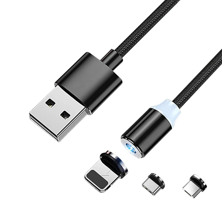 3 in 1 Usb Magnetic Braided Usb Data Magnetic Charging Cable - ANKUX.COM