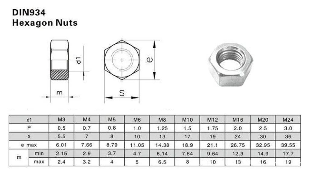 Размеры м 4. Din 934 гайка шестигранная m8 чертежи. Гайка din934 м16 чертеж. Гайка Дин 934 шаг резьбы таблица. Гайка din934-m16-6 чертеж.