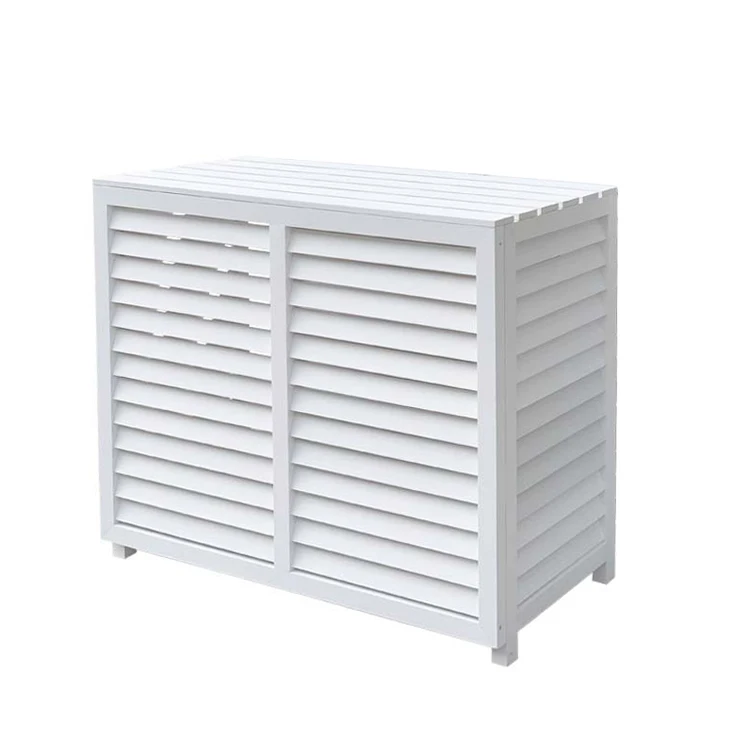 Pine Wood Air Conditioner Cover Outdoor Decorative Air Conditioning ...