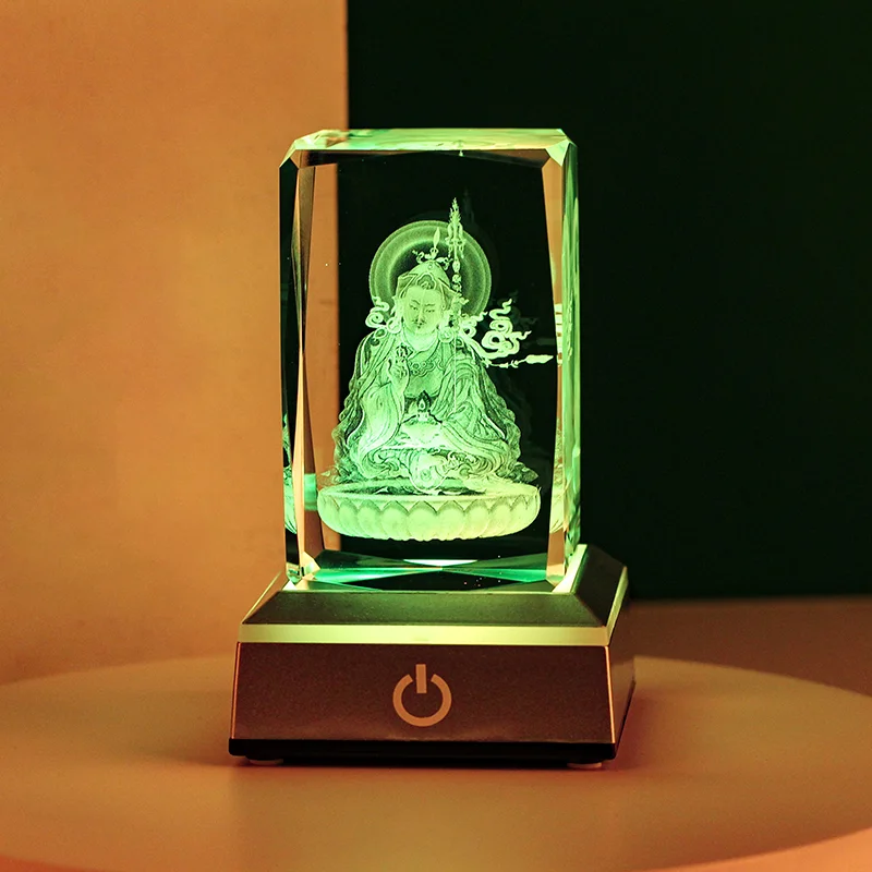 product 3d laser engraving crystal with 3d hindu god picture inside hindu religious gift-31