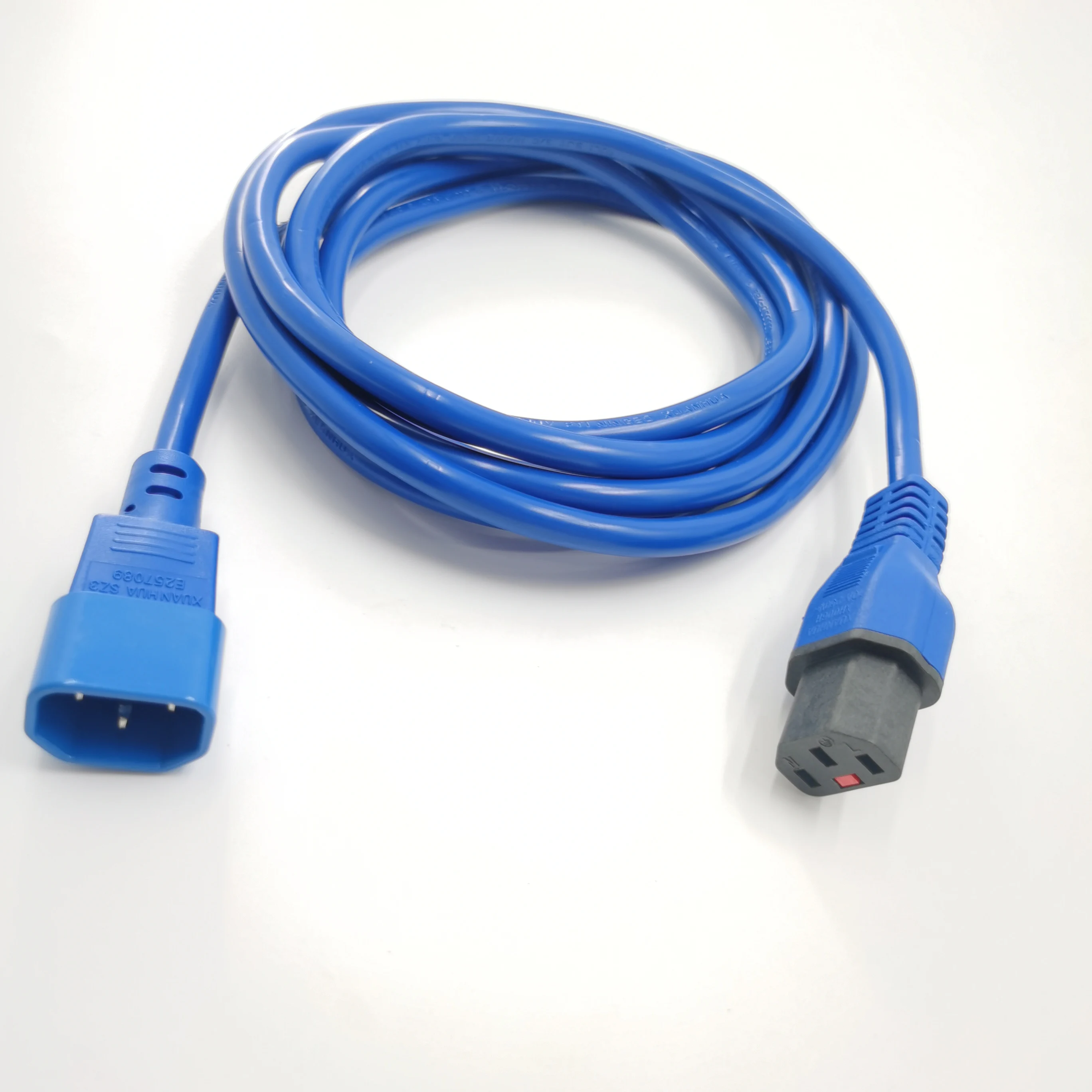 product high quality c13 c14 dc plug lock extension cord  for approved iec 320 connector 3 core power cable ip35 industrial use-7