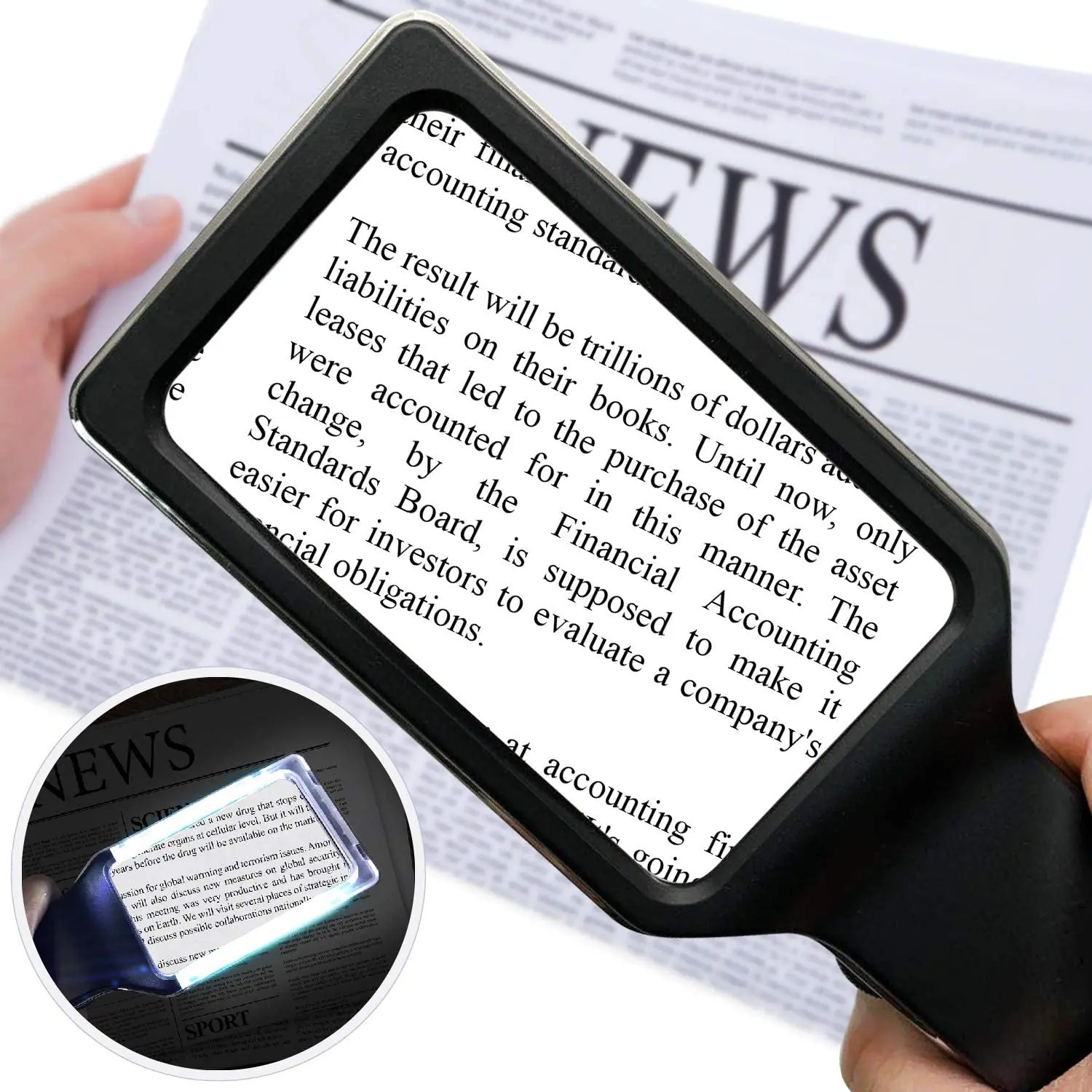 3x Magnifying Glass With 10 Antiglare&fully Dimmable Led Evenly Lit