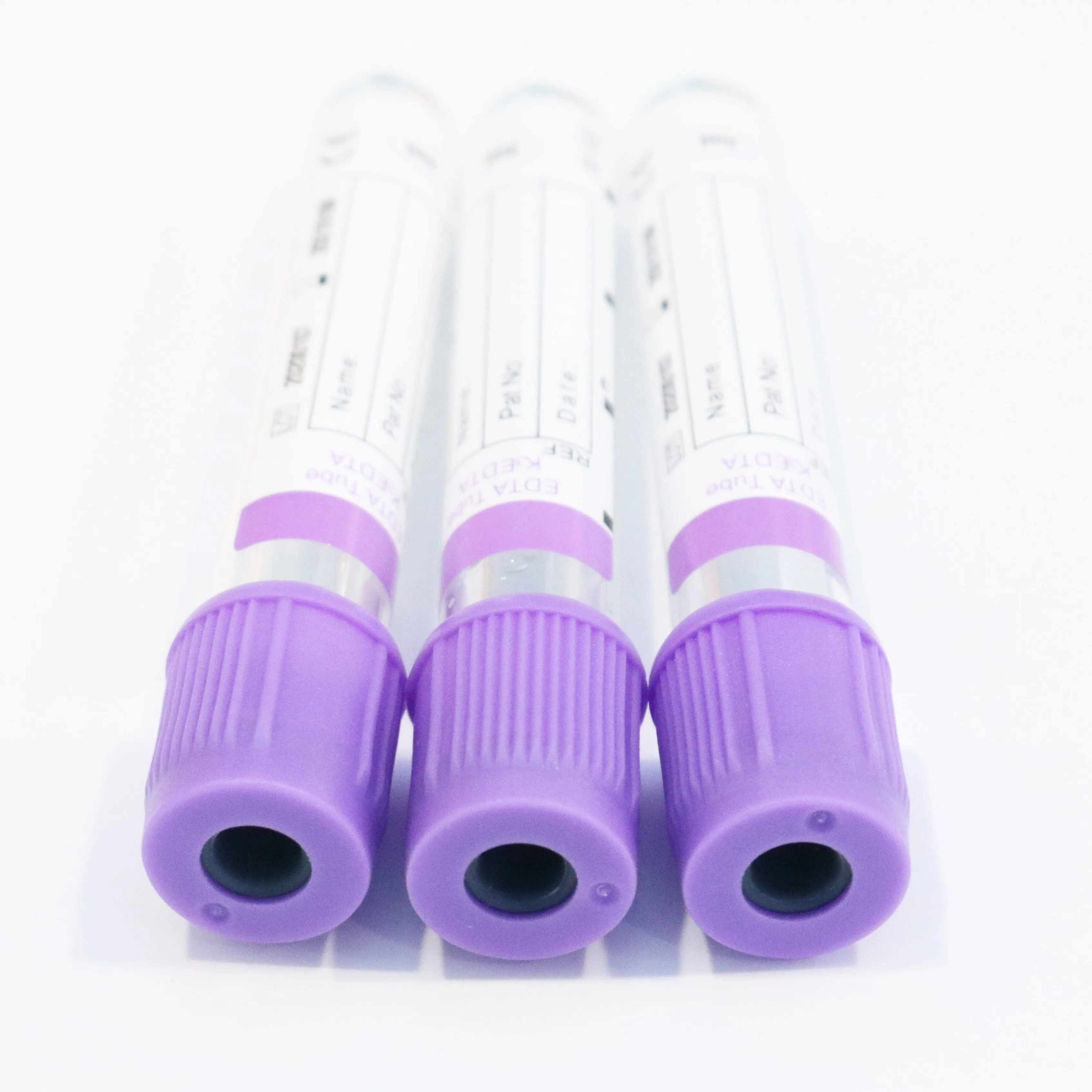 Vacuum Edta Blood Collection Tube Purple Top High Quality Pet And Glass