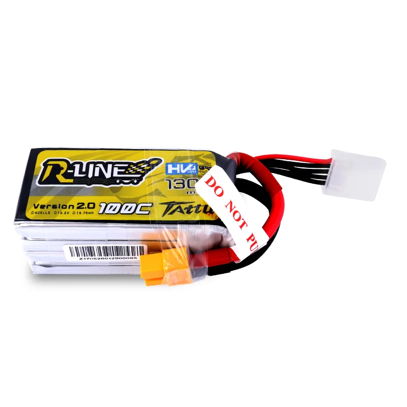 Tattu R-line 4s 1300mah 95c 14.8v 18.5v 100c 15.2v Lipo Battery Xt60 ...