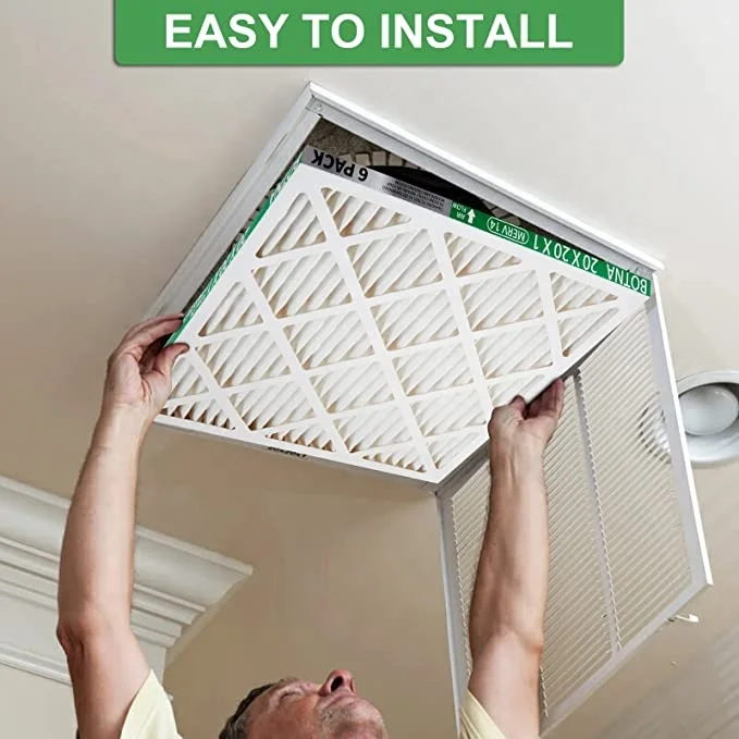 Botna 20x20x1 Air Filter Merv 14 Furnace Filter,Pleated Hvac Ac Filter