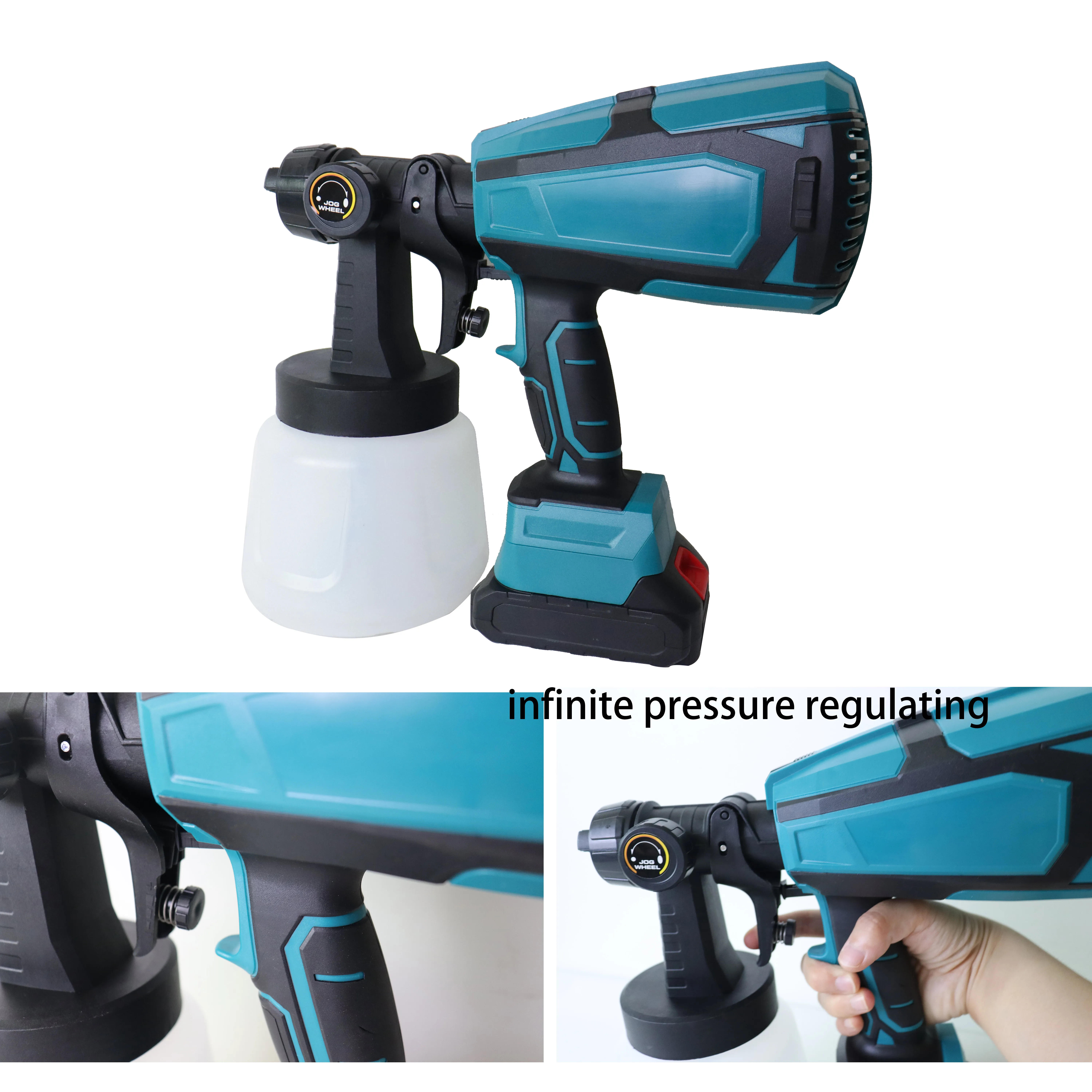 High Pressure Battery Powered Electric Cordless Portable Hvlp Paint ...