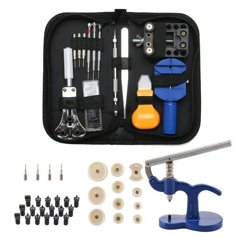 147pcs Set Professional Clock Watch Repair Tool Kits For Replacement