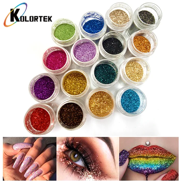 Kolortek High Quality Cosmetic Glitter Powder Glitter Makeup Wholesale -  China Cosmetic Glitters, Glitter Powder