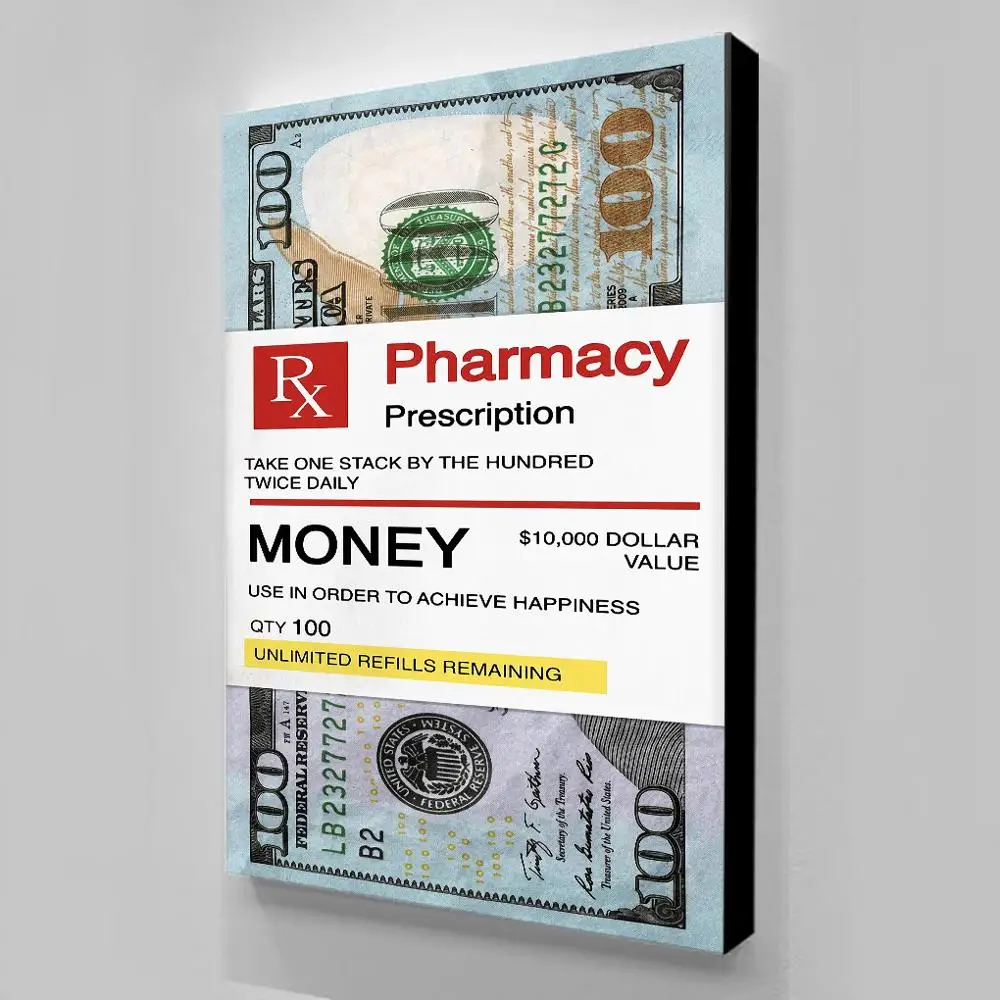 Pharmacy Money Pop Art Room Decor Wall Poster Large Wall Art Work Canvas Painting Buy Wall Art Canvas Painting Large Art Canvas Canvas Art Work Product On Alibaba Com