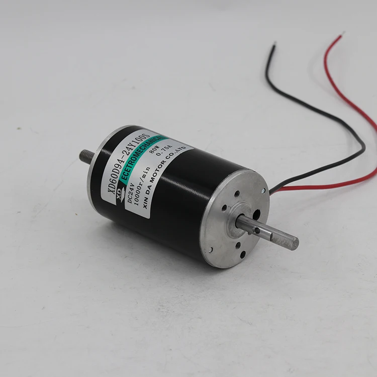 12v/24v Dc Long Shaft Motor 10000 Rpm High Speed Motor Miniature 80w ...