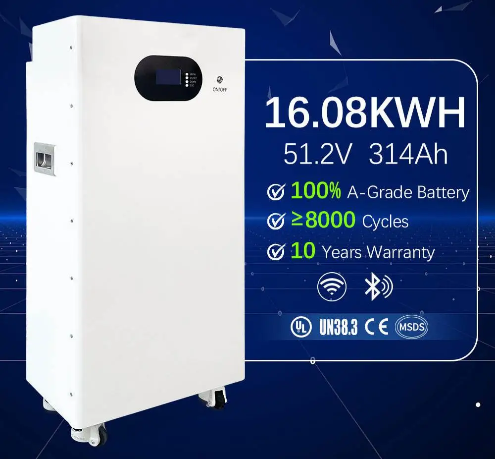 15kWh battery connected to hybrid inverter and solar array