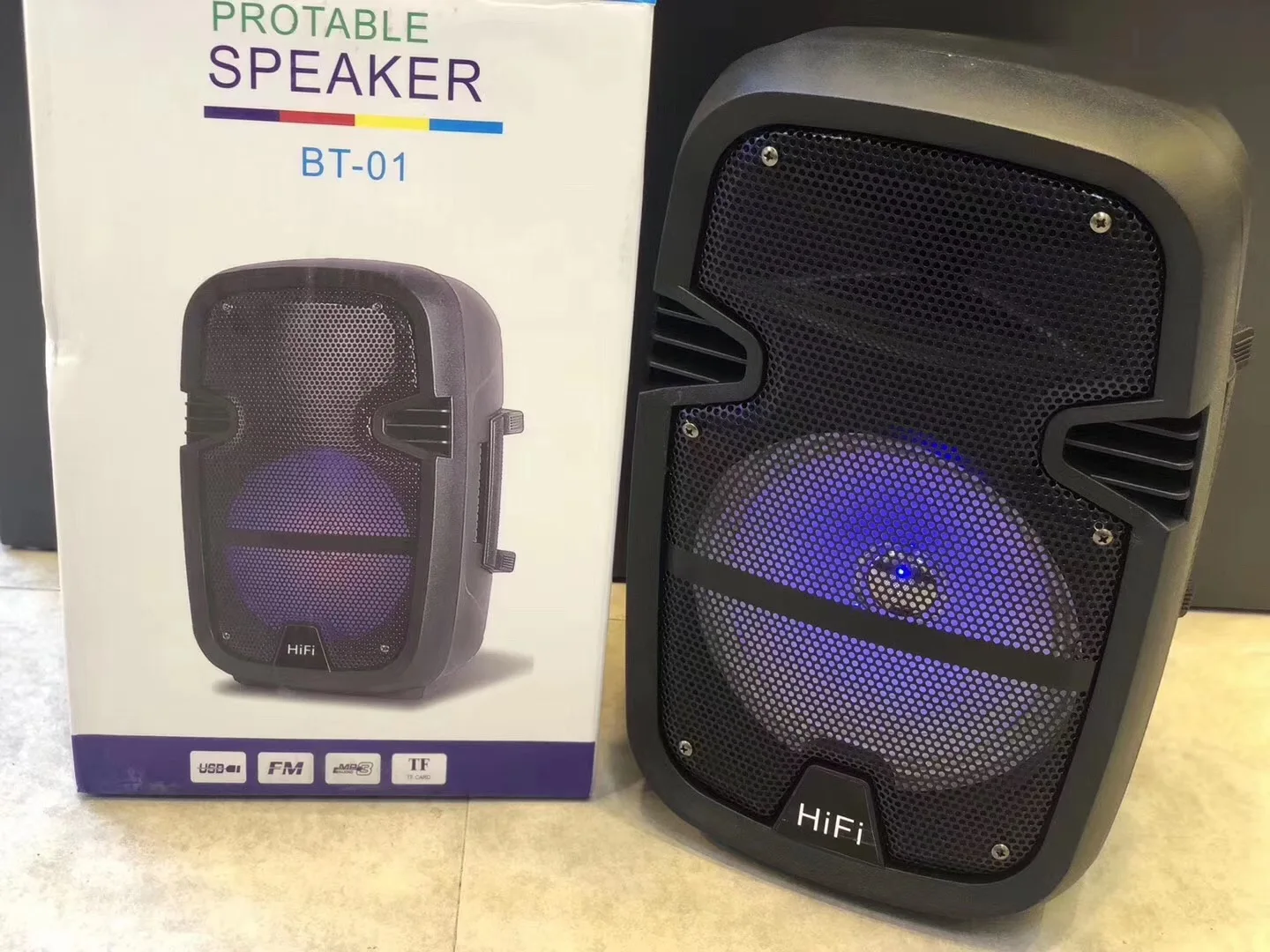 BT-01 big power DJ party speaker bluetooth karaoke speaker With remote control and TF card - ANKUX.COM