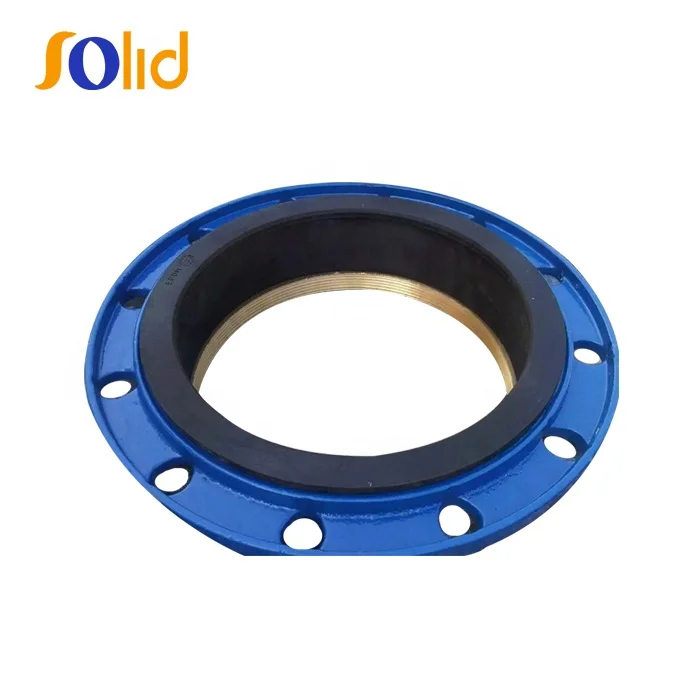 PVC/PE/DI Pipe OD 50mm Ductile Iron Quick Flange Adaptor with PN10/16