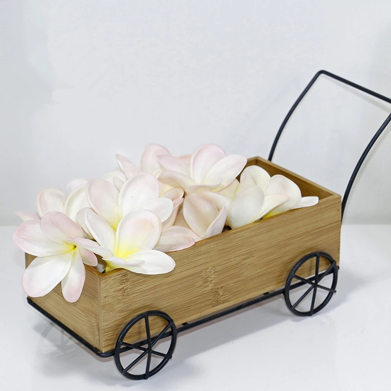 W06301 Hot Sale 8cm Colorful Wedding Hawaiian Party Decoration Real Touch Pu Artificial Plumeria