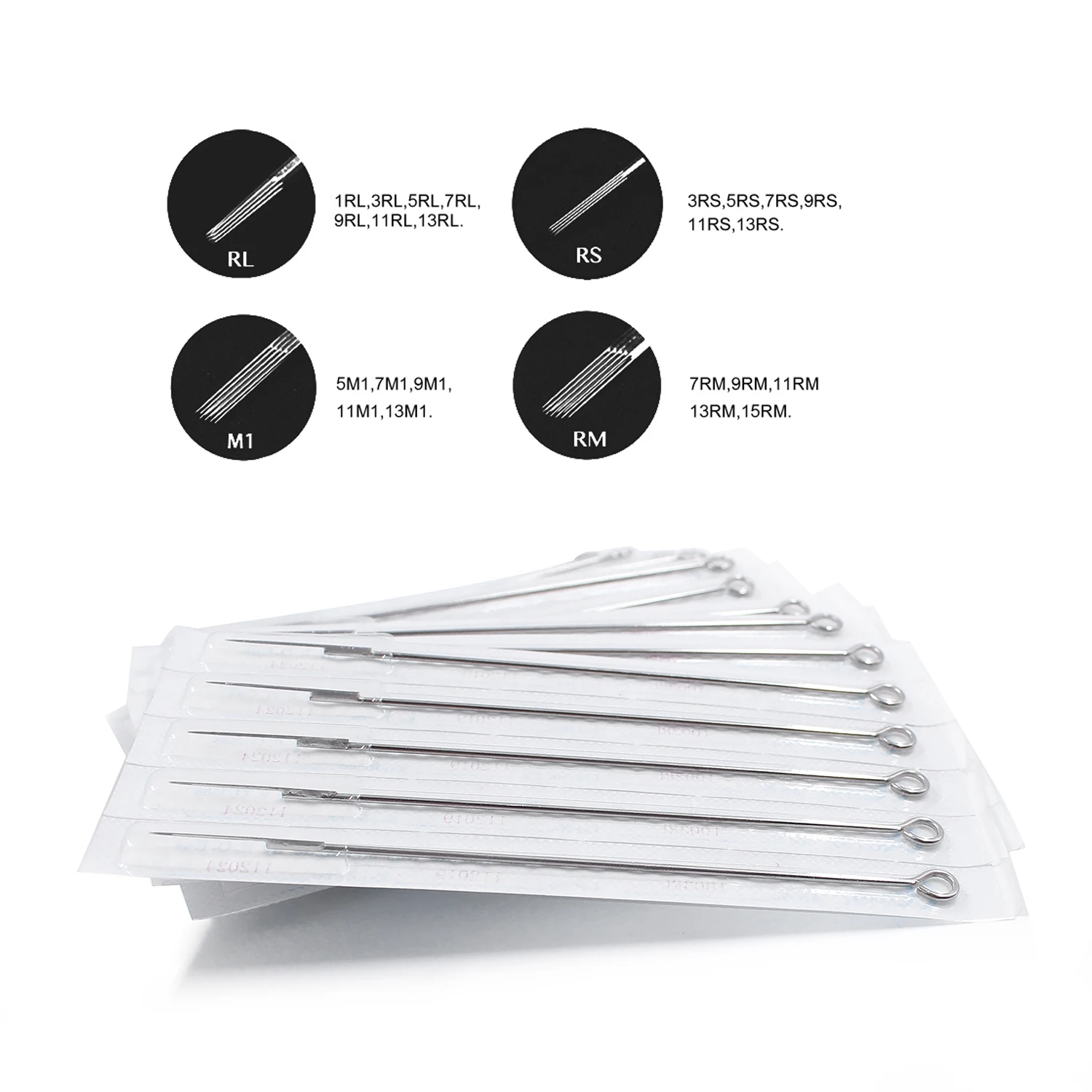 Wholesale Assorted Disposable Sterilized Tattoo Needles Rl Rs Rm M1