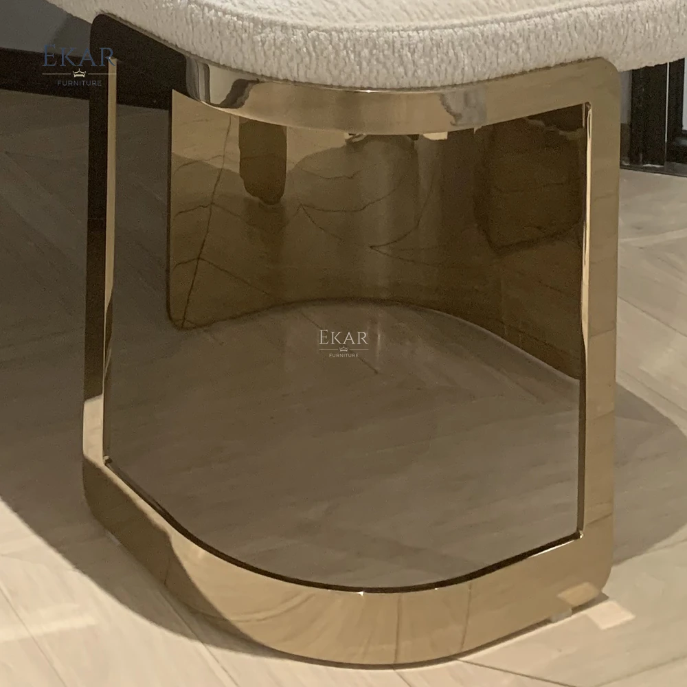 product ekar furniture modern furniture stool chair fabric metal foot living room stool-64