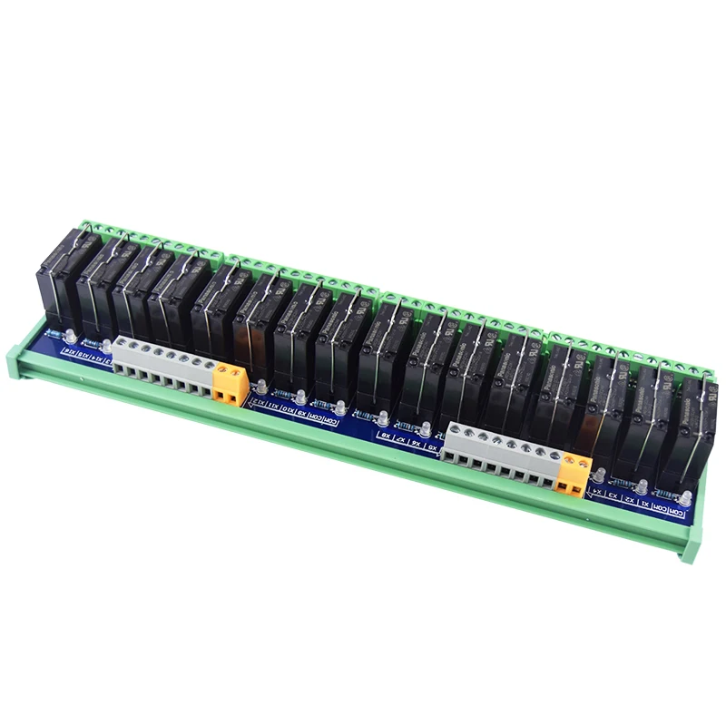 16-Channel 2NO 2NC 8 Pins Panasonic Relay Module JW2SN-DC24V Electromagnetic Relays DC24V for Home Automation Control