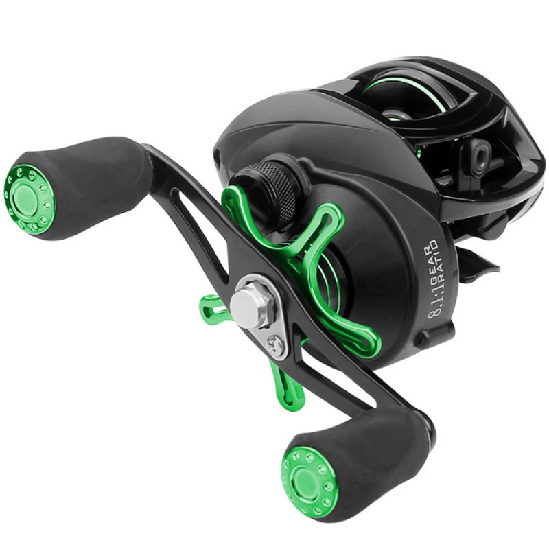 Amazon Baitcaster Reels 12+1bb Left / Right Shallow Spool 8.11 Gear