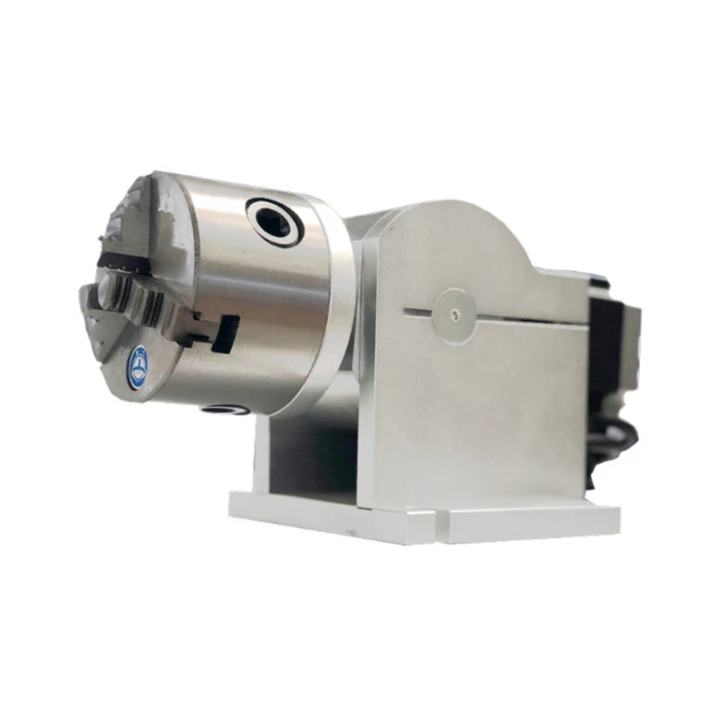 Rotary Device Table Fiber Laser Marking Machine With Metal Rotating