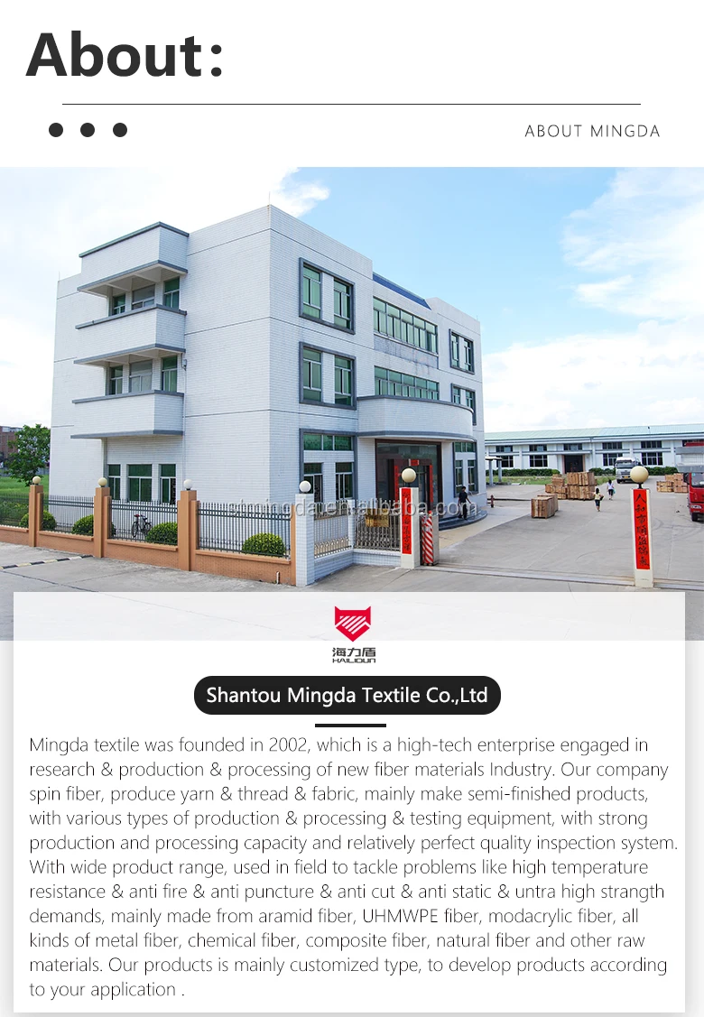 Asni 6 Level Laser Cut Fabric Uhmwpe Cut Resistant Fabric Security