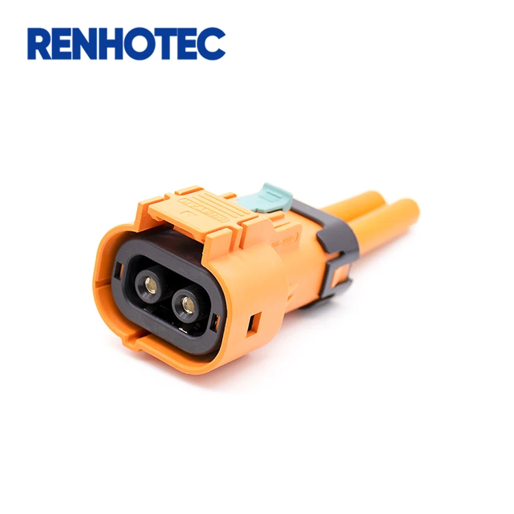 Dc Dc Connectors 50 Amp Power Ev Waterproof Plug & Receptacle 2 Pole