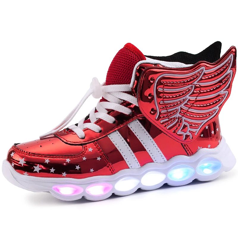 children usb rechargeable casual sport shoes kids