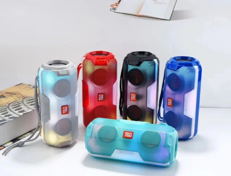 TG143 Portable Wireless Speaker Support BT FM Radio SD Card Low Price Mini Stereo Bass Long Standby Battery Speaker