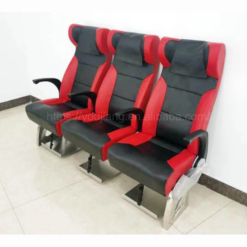 45cm Wide Triple Seat Leather Upholstery Reclining Seat For Passenger Boat Buy Reclining Seat