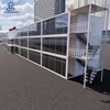 Prefabricated 20 40 feet ft knockdown container modular office building with glass wall
