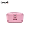 BUBULE Portable Pink Waterproof Hard Shell Cosmetic Custom Logo Travel Makeup Case