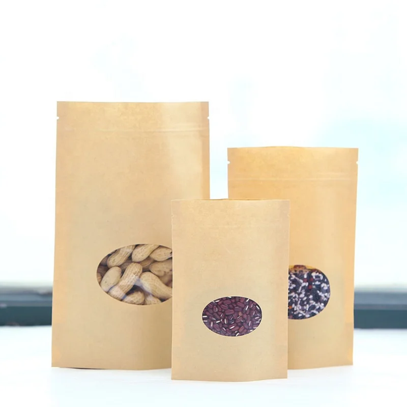 Printed Standup Zipper Pouch Bag Food with Clear Window for Quinoa