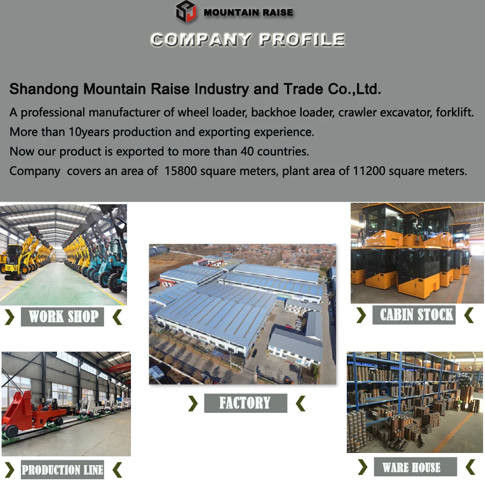  CE certificate 5 ton wheel loader MR650B