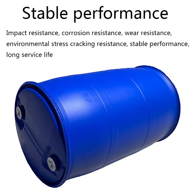 Plastic Barrel 200 Drum Stackable Plastic Drum Food Grade 200 Litre