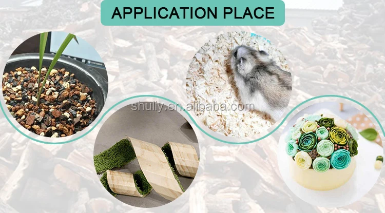 wood slab shaving machine roll wood wool machine for chicken bedding horse
