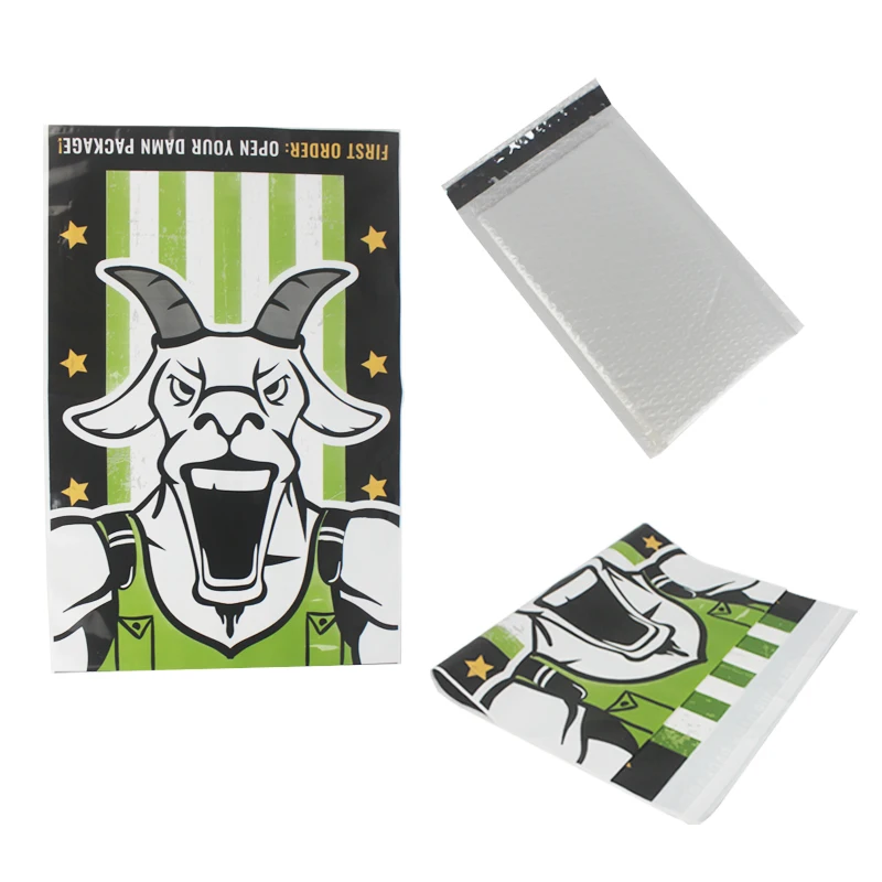 Customized Printed Shock Resistant Bubble Poly Air Bubble Padded Mailer plastic Bag