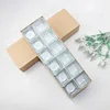 New wholesale votive candle jar empty tealight square candle holder with packing box