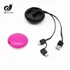 chocolate bean Place your logo on it giveaways 3 in 1 usb charging cable